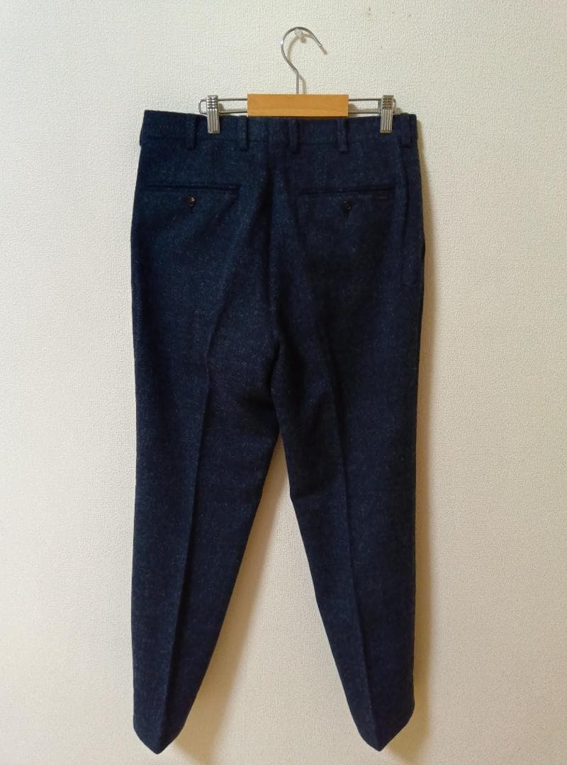【美品】Papas Mサイズ(38) ウール混紡 ダークブルー