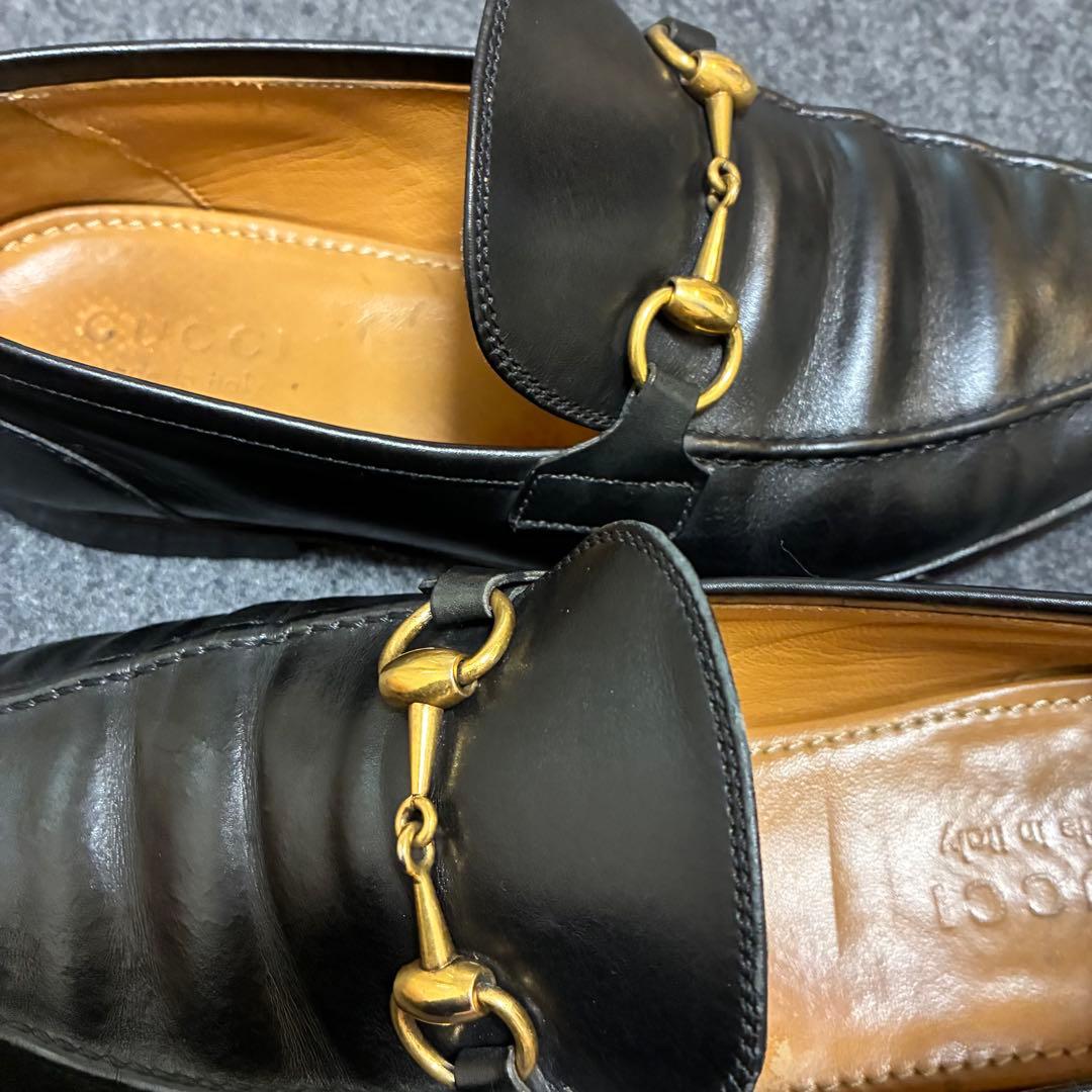 は*と様 GUCCI グッチ　ビットローファー　61/2 黒　ウェストン　ジョン