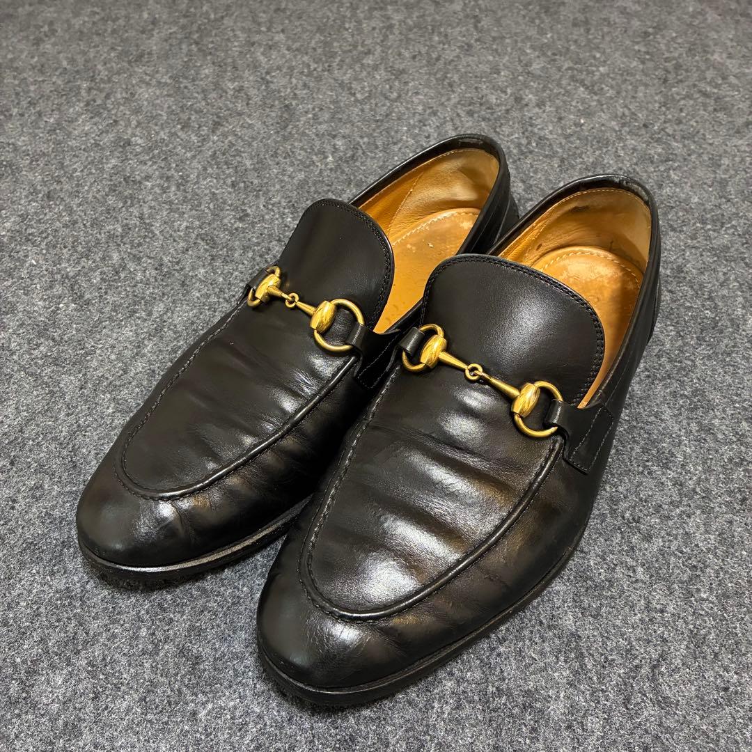 は*と様 GUCCI グッチ　ビットローファー　61/2 黒　ウェストン　ジョン