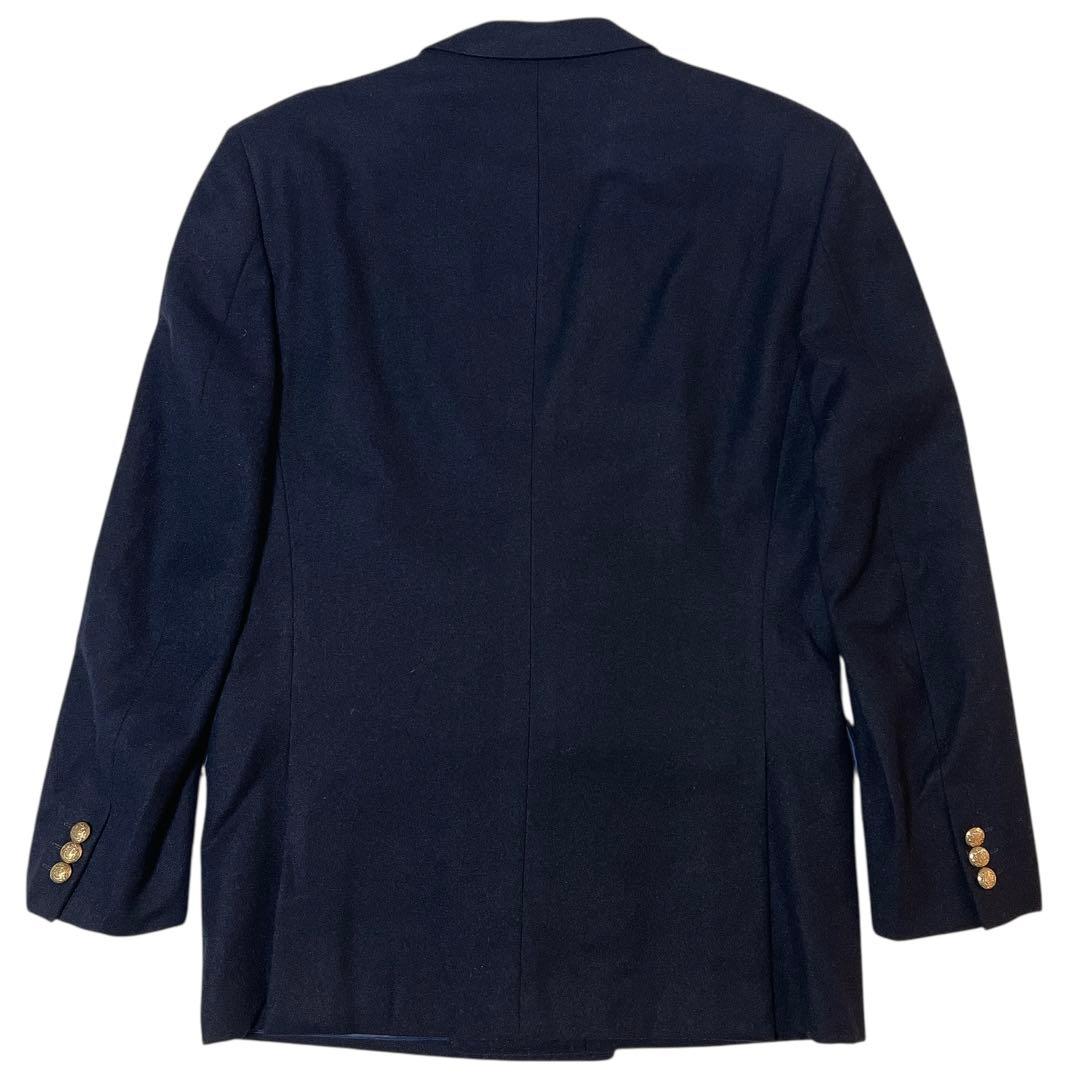 【美品】シップス SHIPS 紺ブレ 金ボタン ダブル ウール ジャケット M
