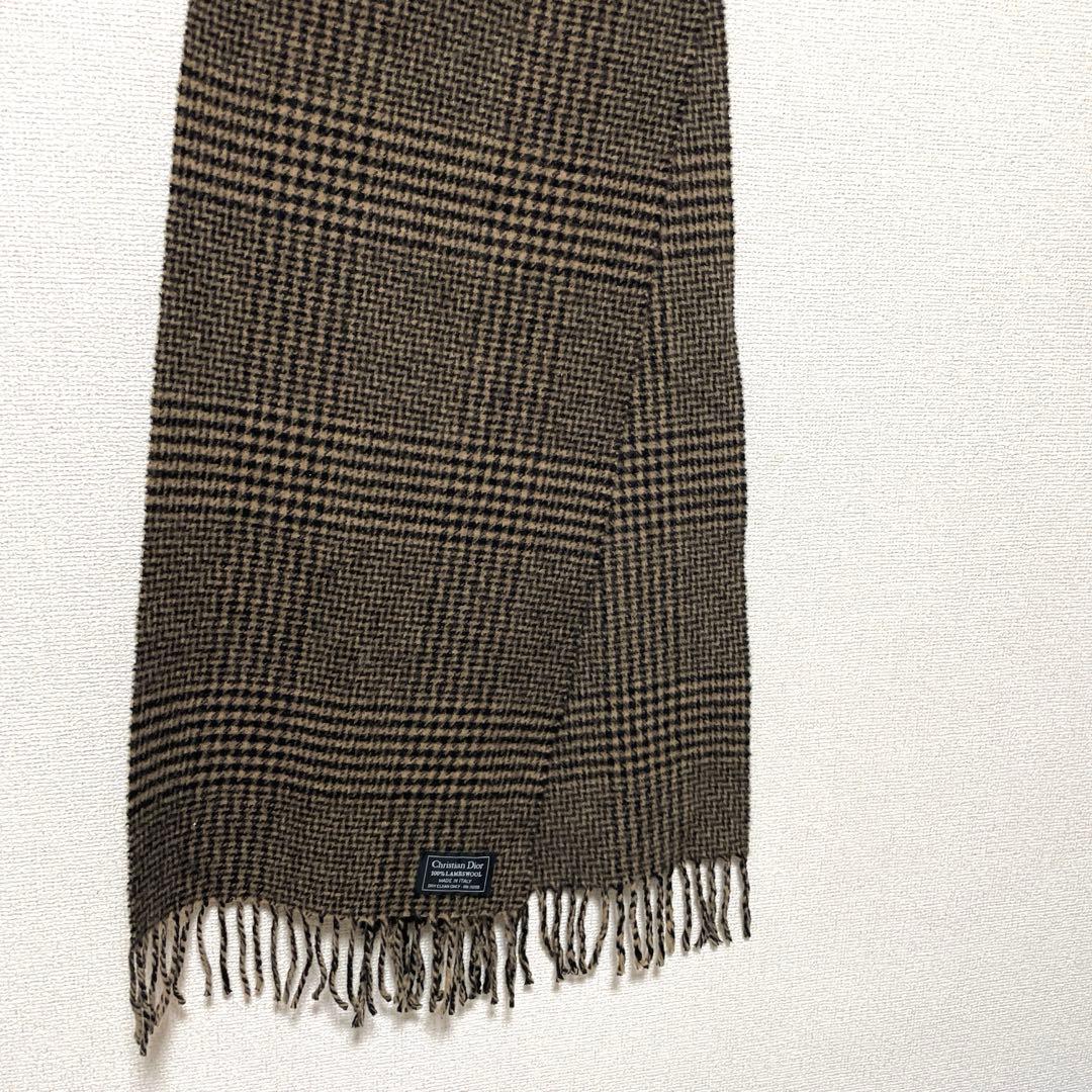 Christian Dior ディオール マフラー ウール イタリア製 男女兼用