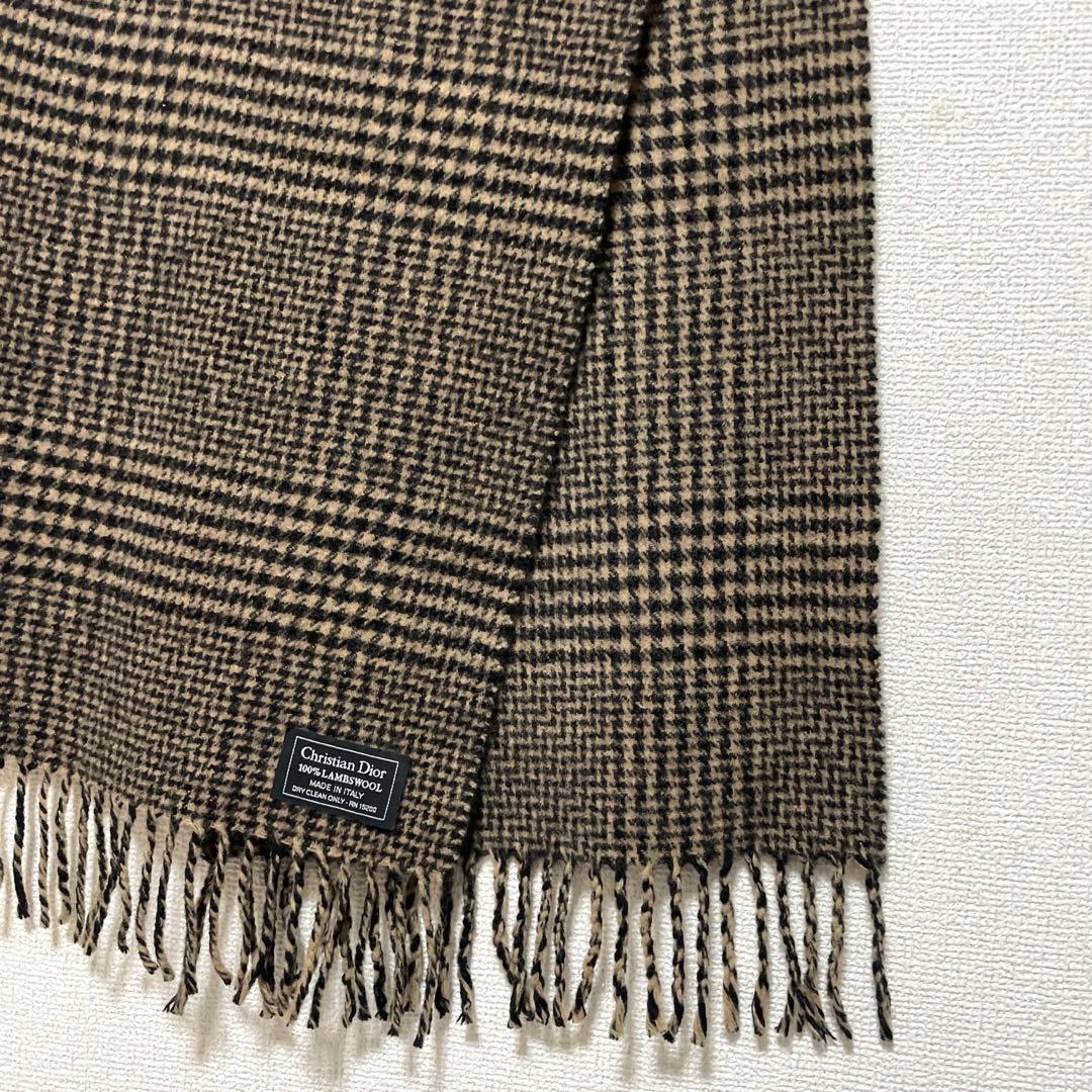 Christian Dior ディオール マフラー ウール イタリア製 男女兼用