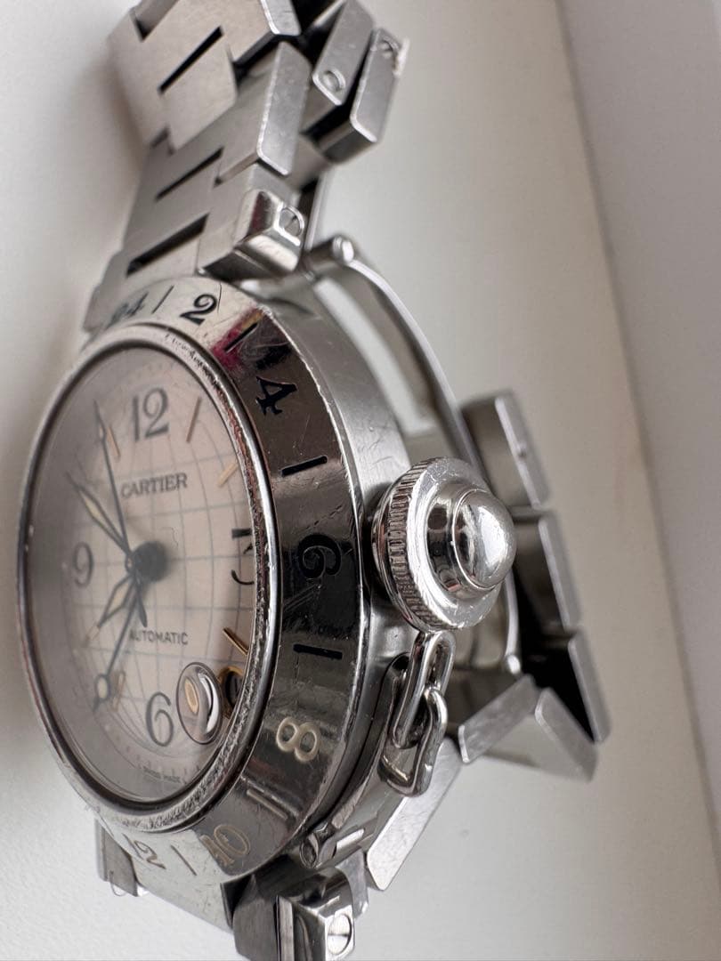 カルティエ パシャC メリディアン GMT 自動巻き時計 Cartier