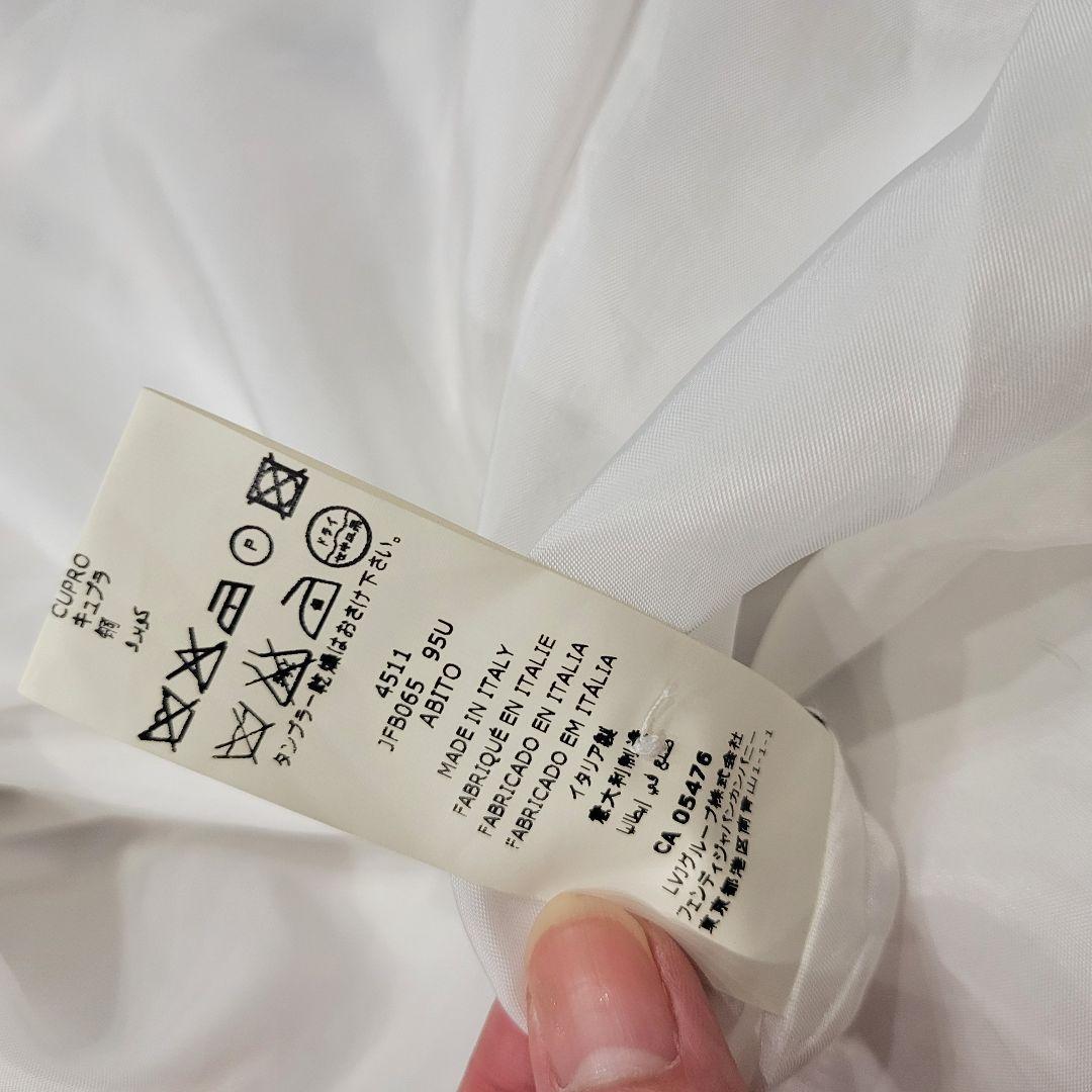 FENDI　フェンディ　ブロックチェック　ロゴ　ワンピース　ドレス　派手フリル