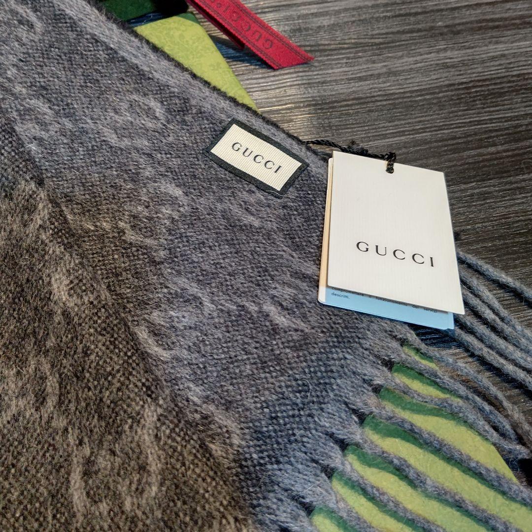 ❤新品箱袋付き❤ GUCCI マフラー ストールショール スカーフ❤黒アルパカ❤