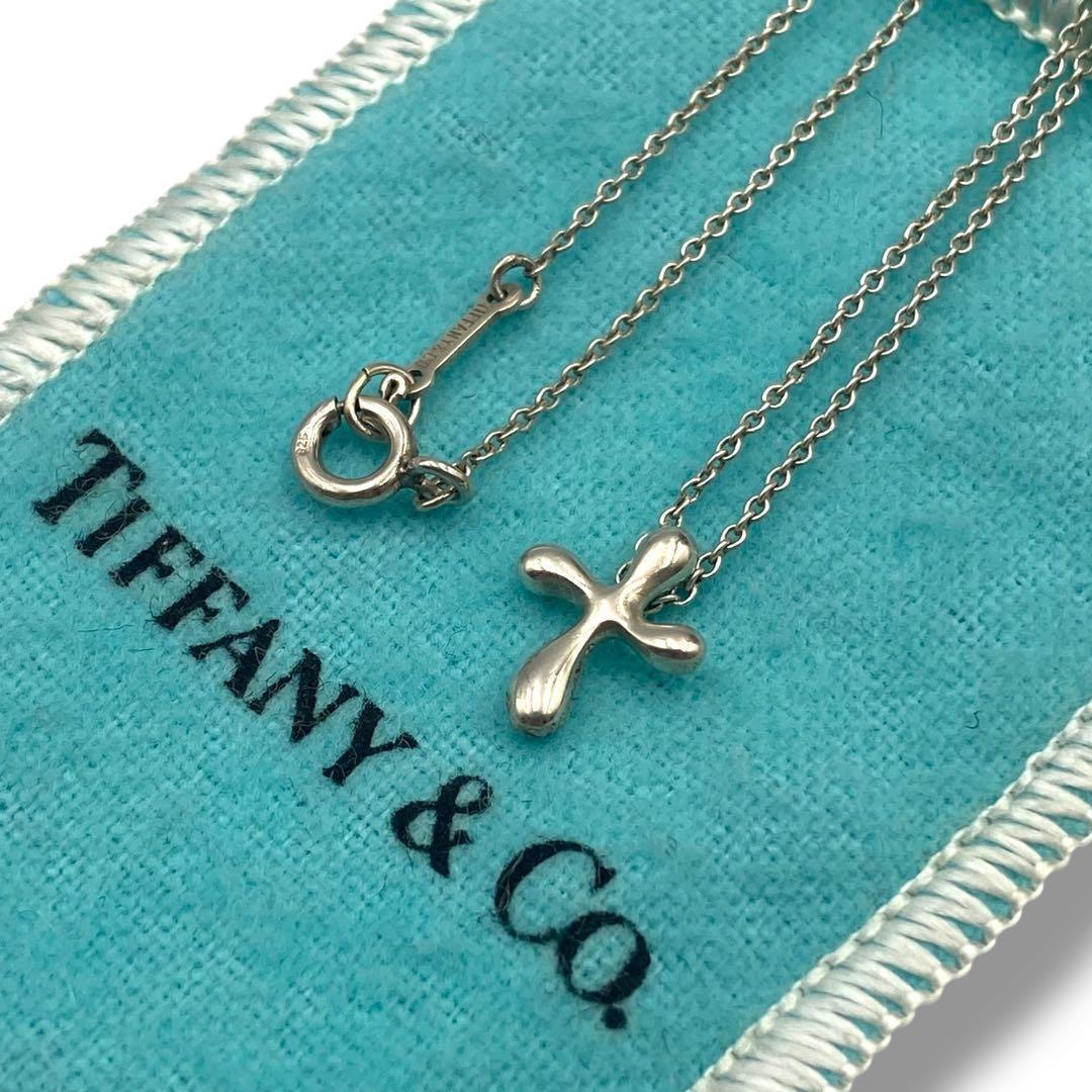 極美品 TIFFANY ティファニー ネックレス 十字架 クロス 小ぶり925