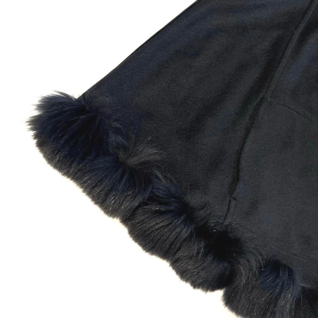 極美品✨LAVITA ポンチョ ケープ カシミヤ100% ブルーフォックス 40