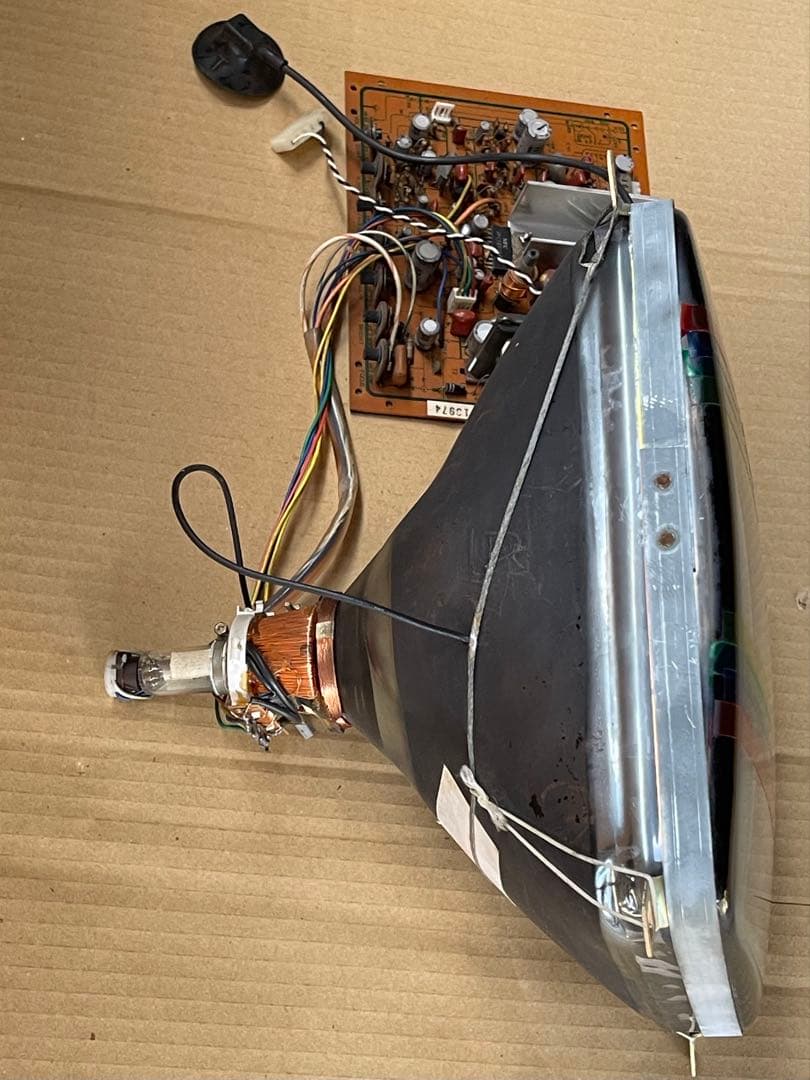 レトロ‼️テーブルゲーム機白黒ブラウン管&基盤