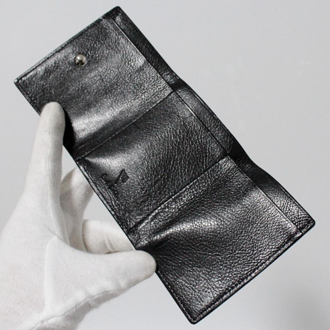 新品 ポールスミス ストライプライニング フラッグドゥードゥル レザー三つ折財布