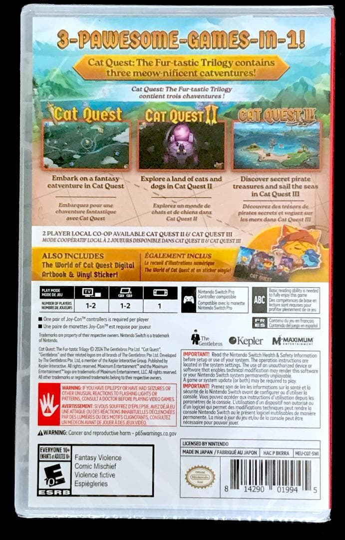 Cat Quest 1&2&3 キャットクエスト トリロジー switch