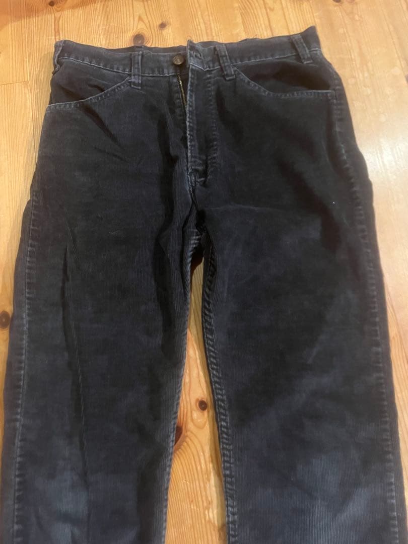 80s リーバイス519 白タグ　コーデュロイ ブラック