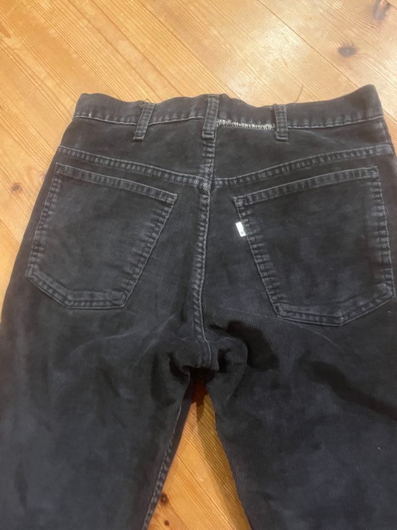 80s リーバイス519 白タグ　コーデュロイ ブラック