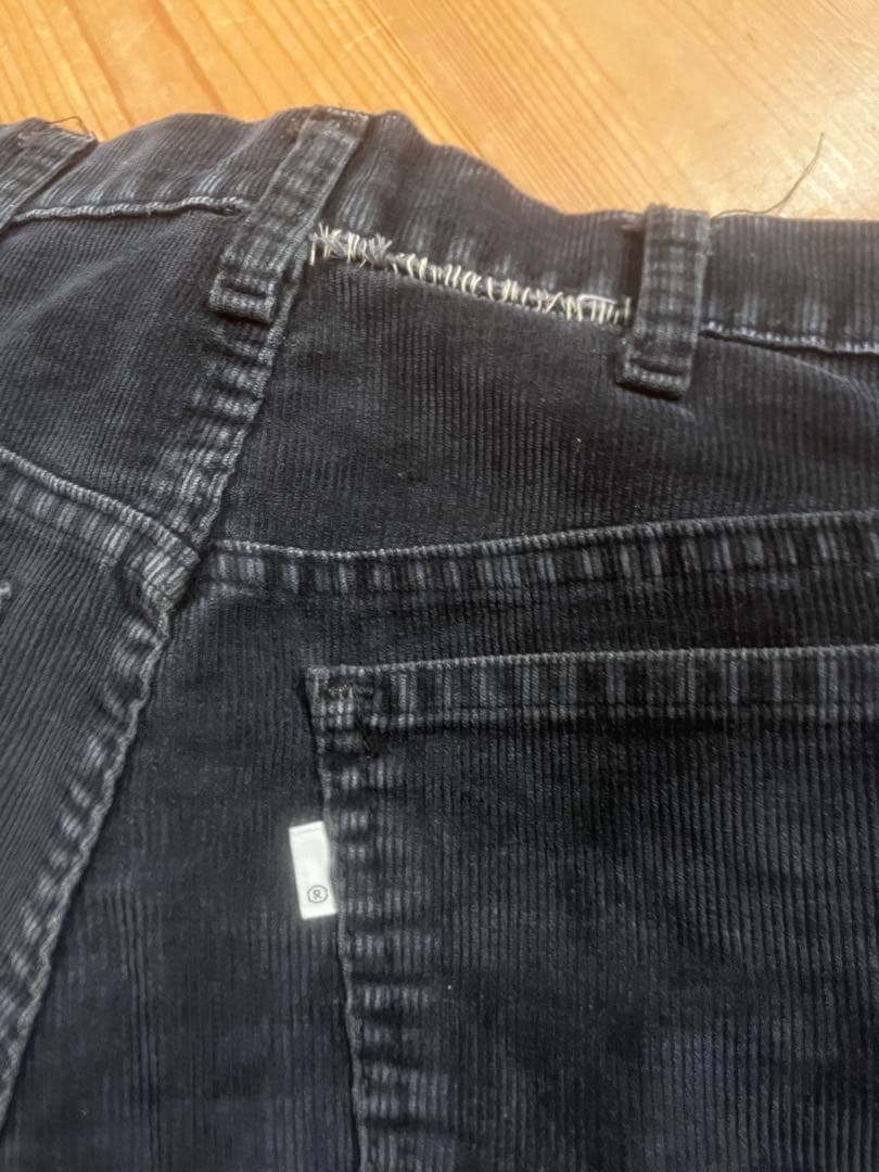 80s リーバイス519 白タグ　コーデュロイ ブラック