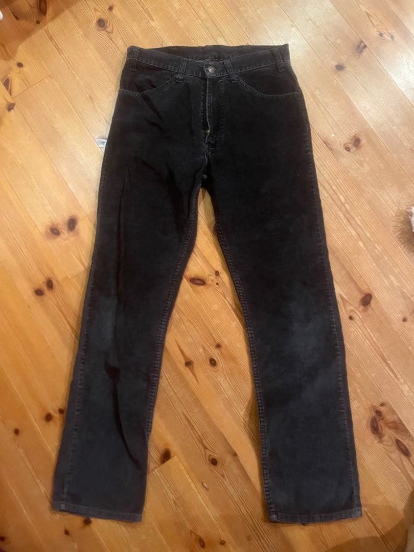 80s リーバイス519 白タグ　コーデュロイ ブラック