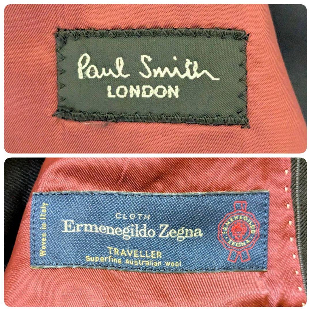 ポールスミス ゼニア スリーピース ペイズリー ストライプ M