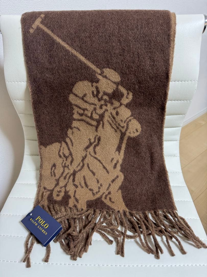 Polo Ralph Lauren ビッグポニー マフラー ブラウン 2個セット