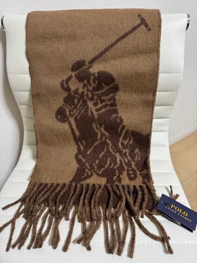 Polo Ralph Lauren ビッグポニー マフラー ブラウン 2個セット