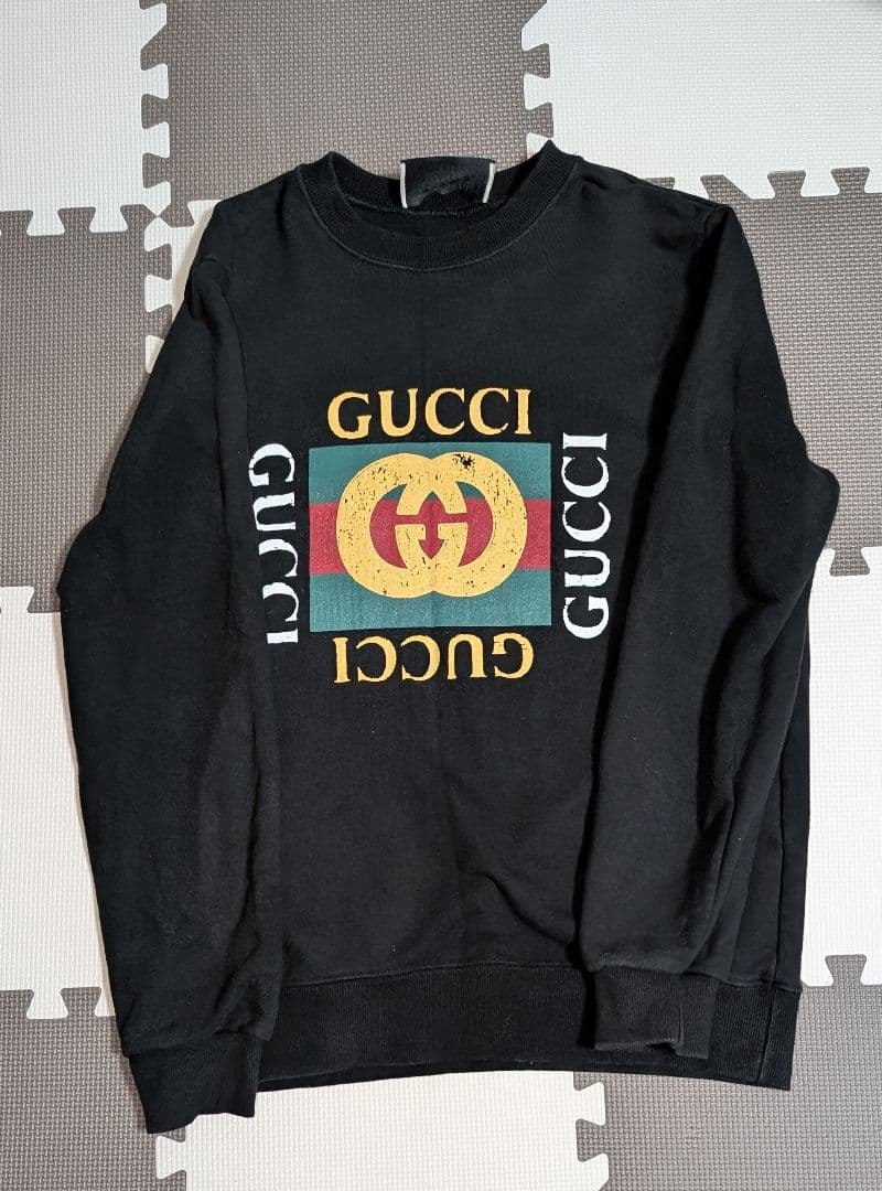 GUCCI ブラック トレーナー　スウェット