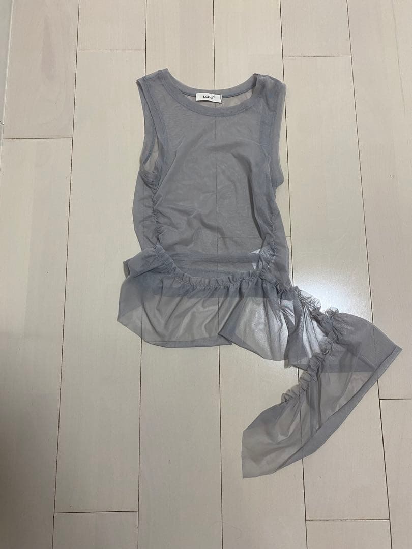 LCDC アシンメトリー グレー タンクトップ