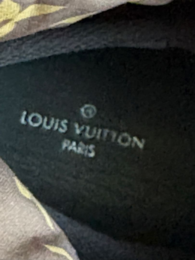 ルイヴィトンピローラインショートブーツ39カーキ