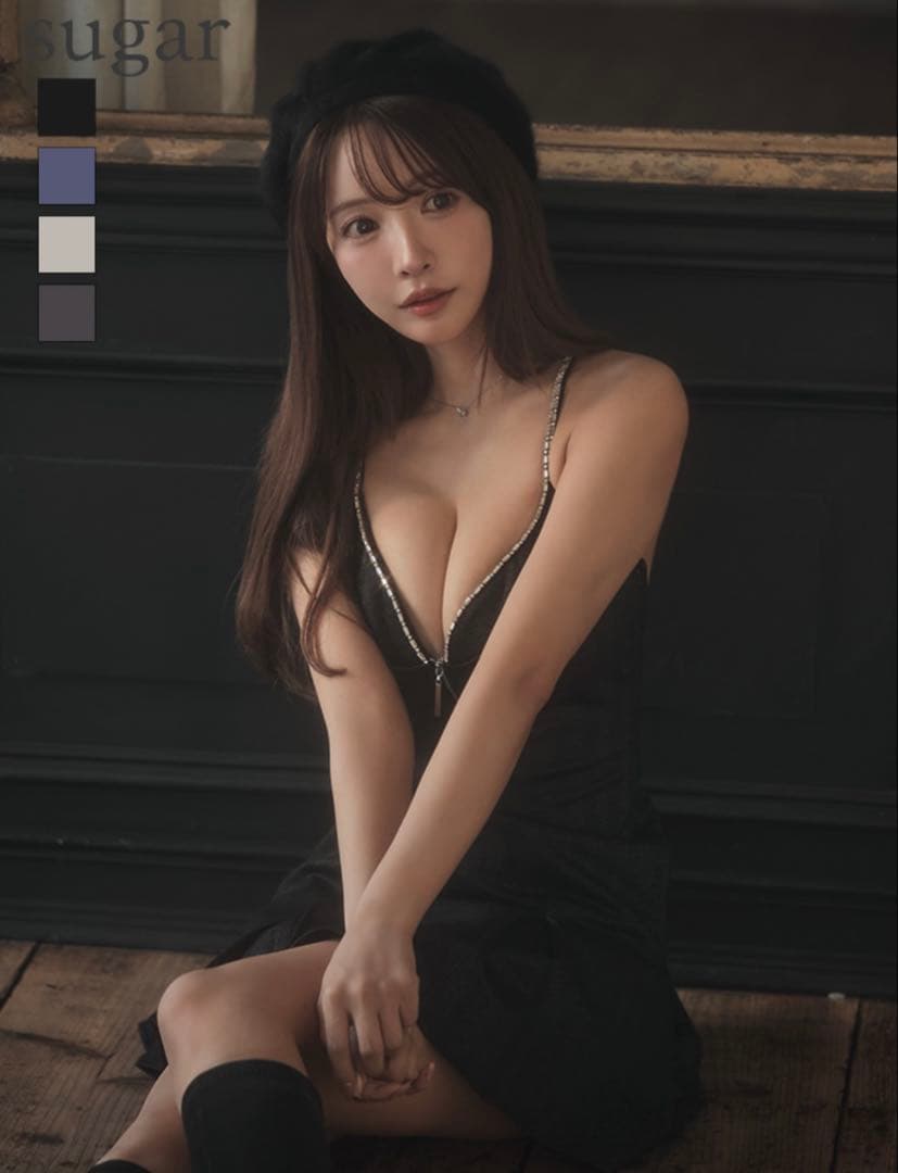 【Glossy】キャバドレス/ブラック/ミニドレス/