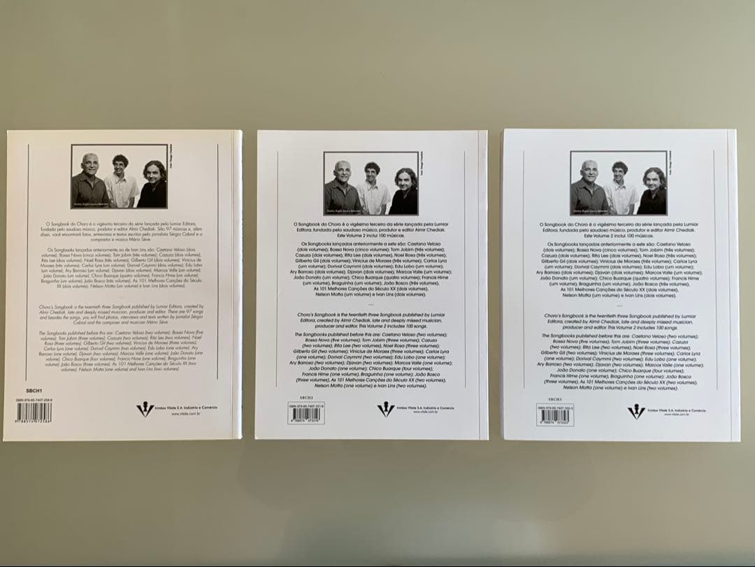 ショーロ　ソングブック　全3巻