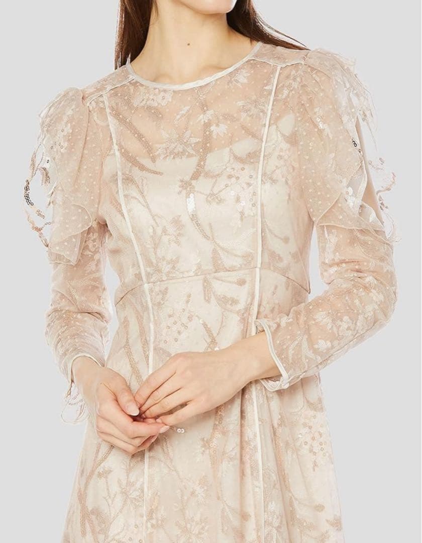 SNIDEL スナイデル　シャイニーエンブロイダリーワンピース　PBEG 0