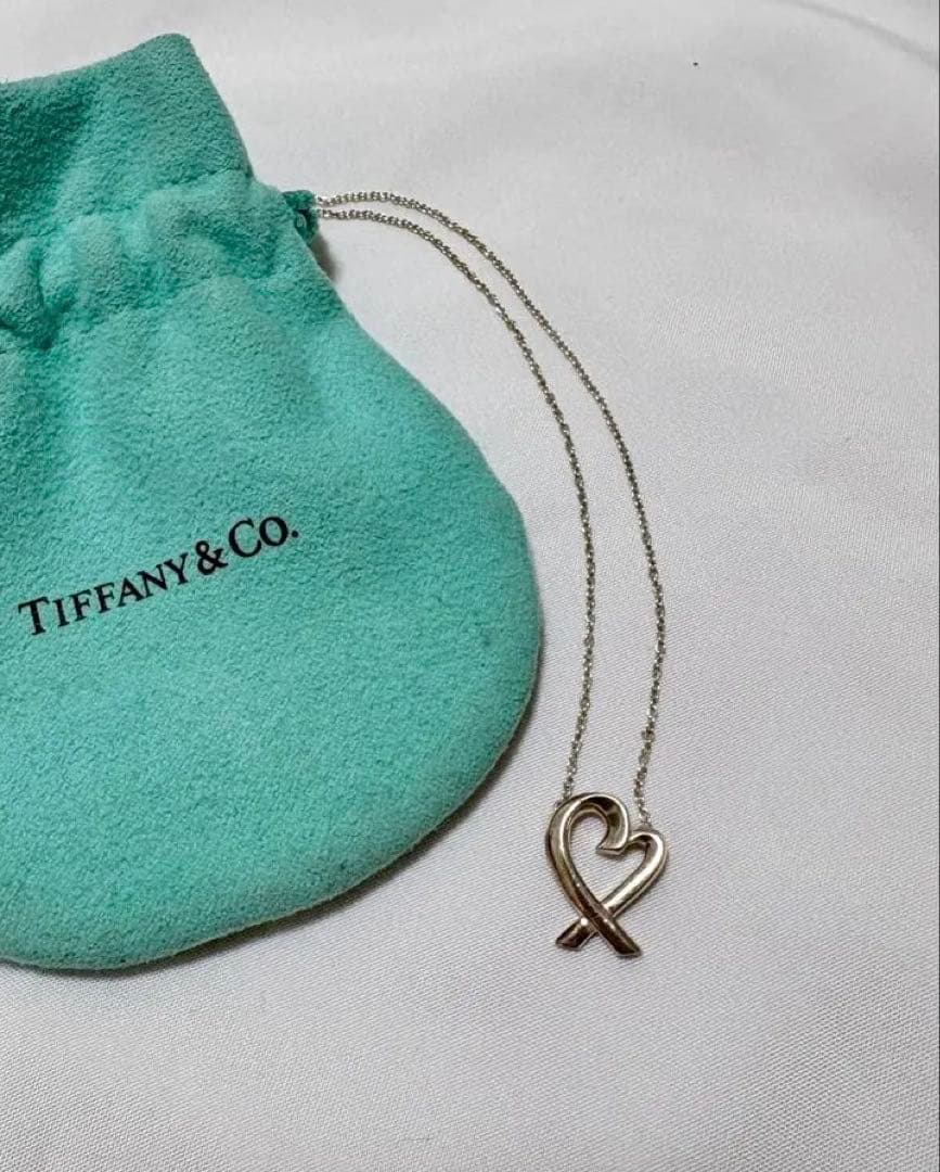 TIFFANY & Co. ラビングハート ネックレス シルバー 925