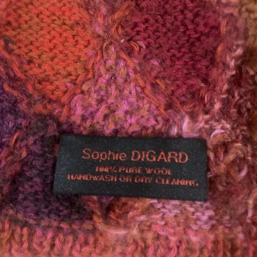 Sophie DIGARD ダイヤモンドパターンマフラー