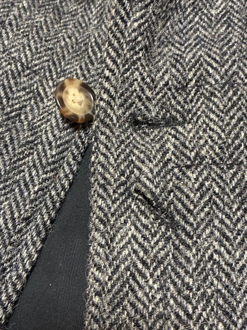 B&T CLUB ハリスツイード　 ヘリンボーン　100周年記念　ウールコート