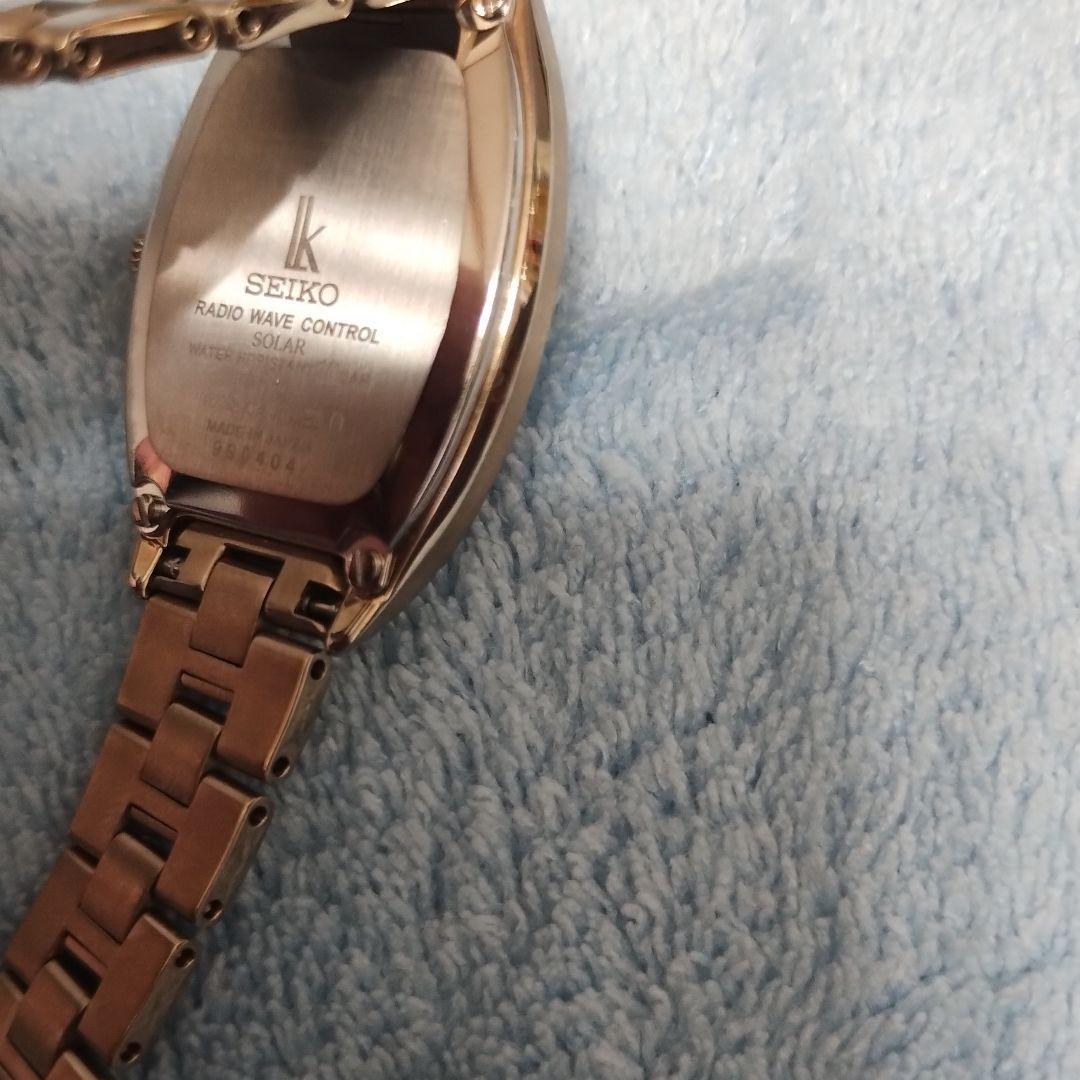 未使用級！セイコールキアSEIKOLUKIAチタン白蝶貝ダイヤ定価101200円