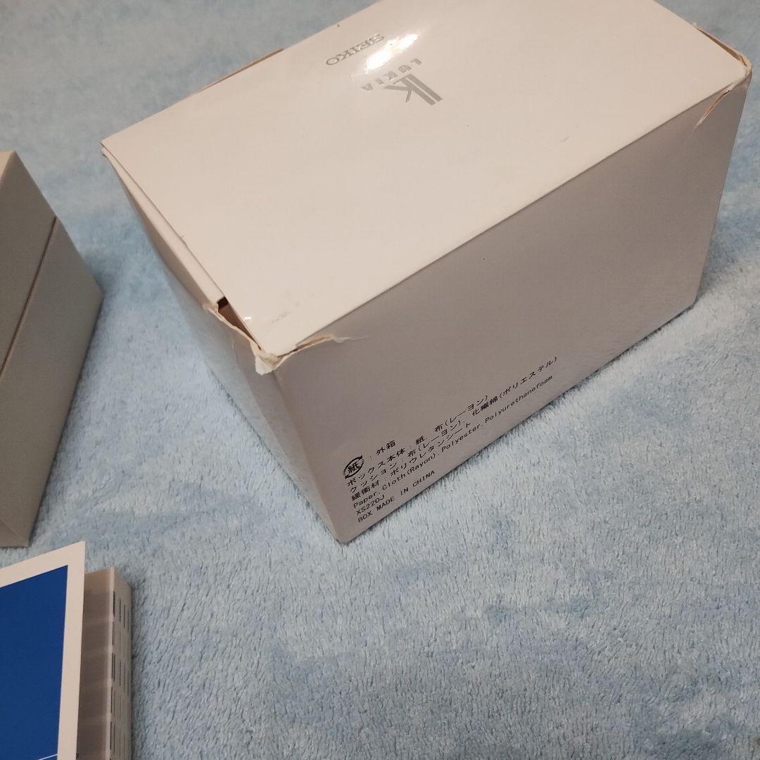 未使用級！セイコールキアSEIKOLUKIAチタン白蝶貝ダイヤ定価101200円