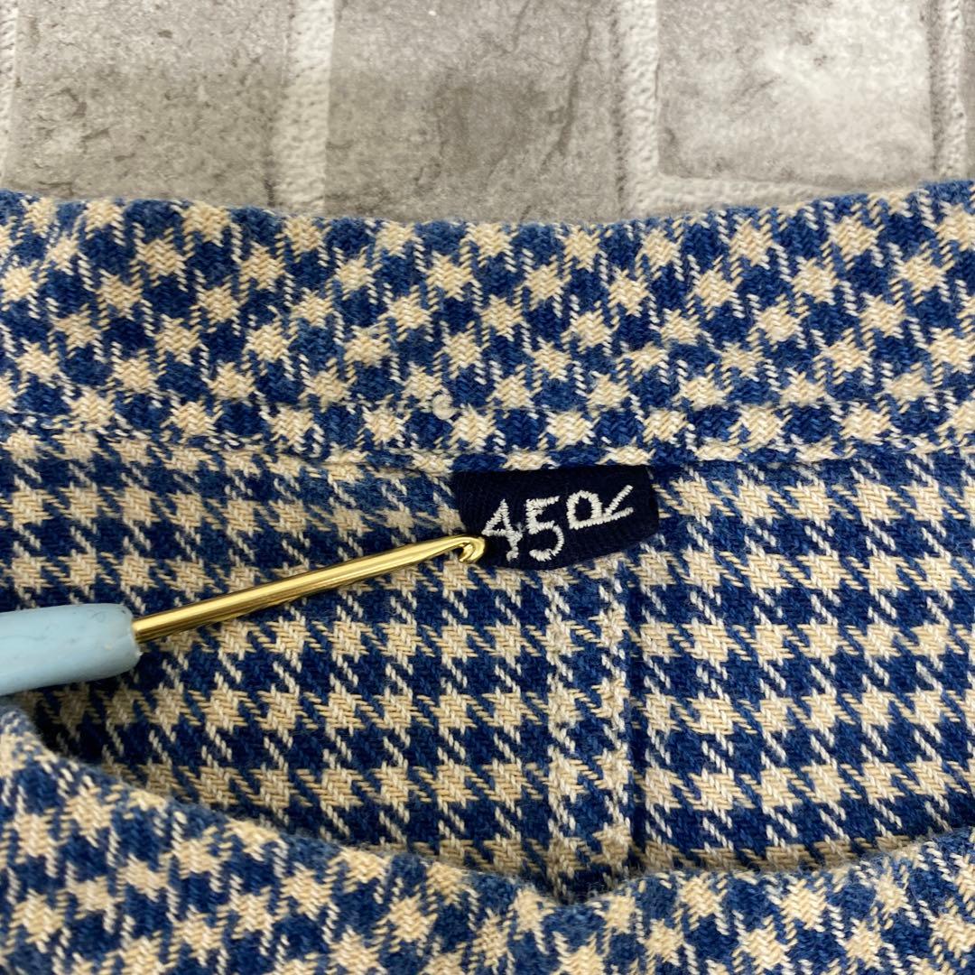 N875♪ 45R ギンガムチェックコットンワンピース