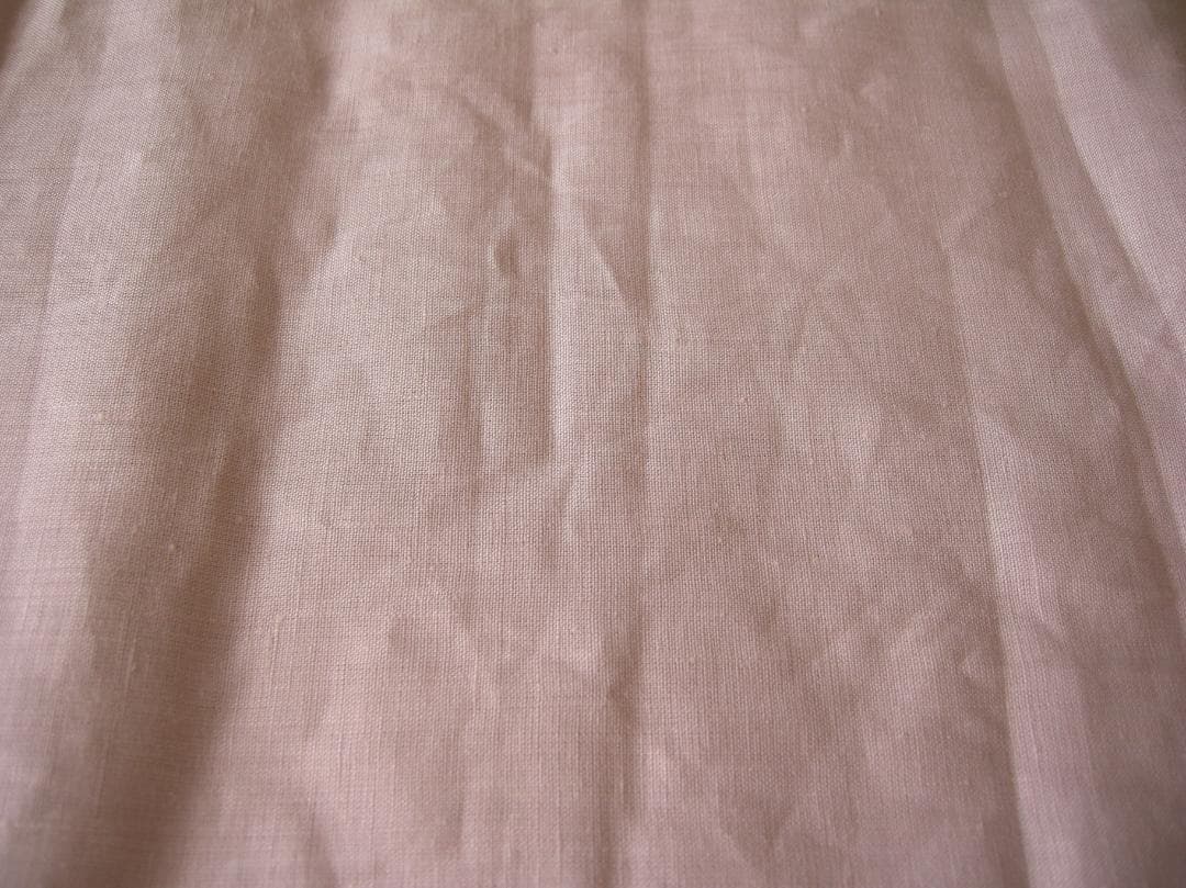 掛け布団カバー　麻100%　シングル　桜色