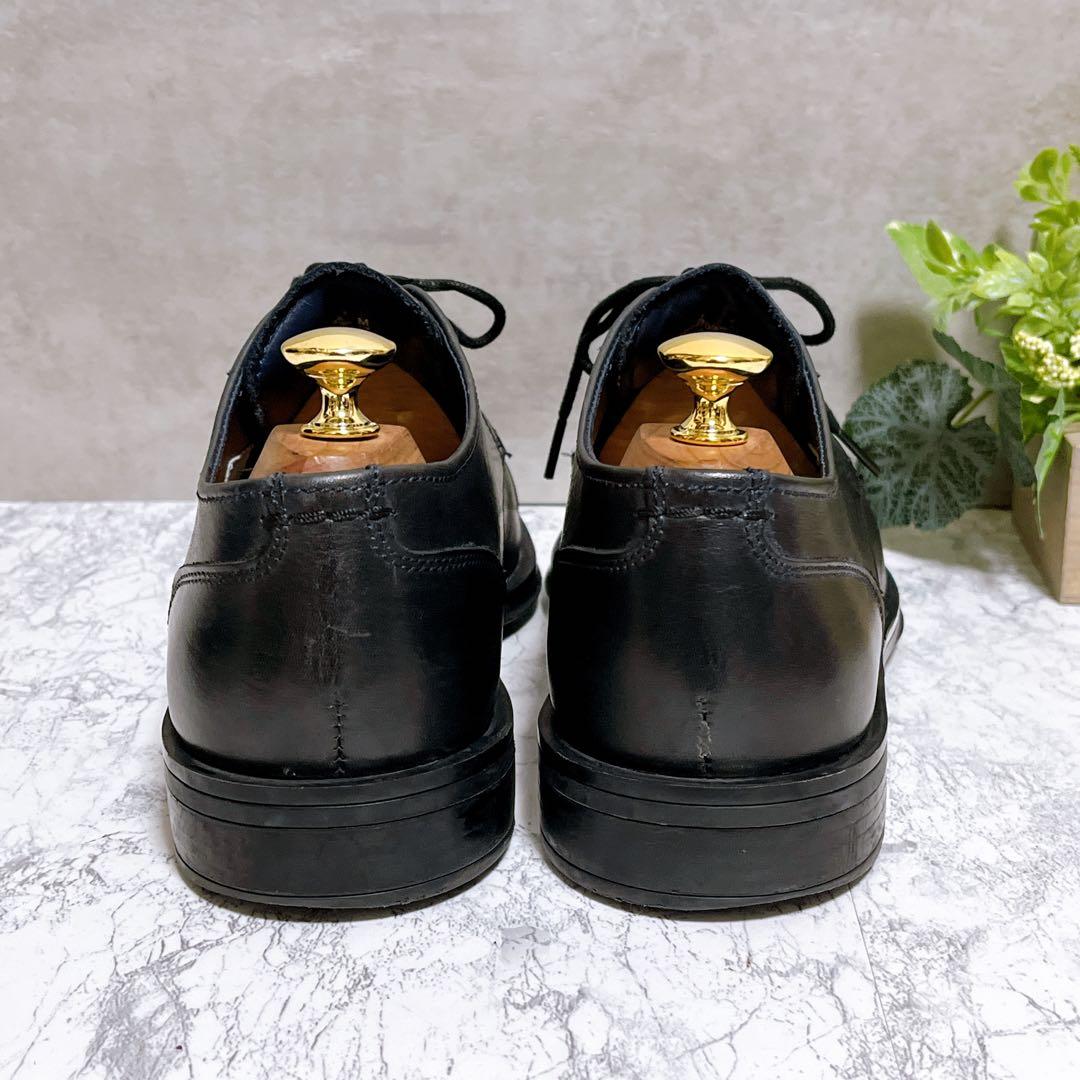 【COLE HAAN コールハーン】ドレスシューズ 革靴 キャップトゥ 黒 美品