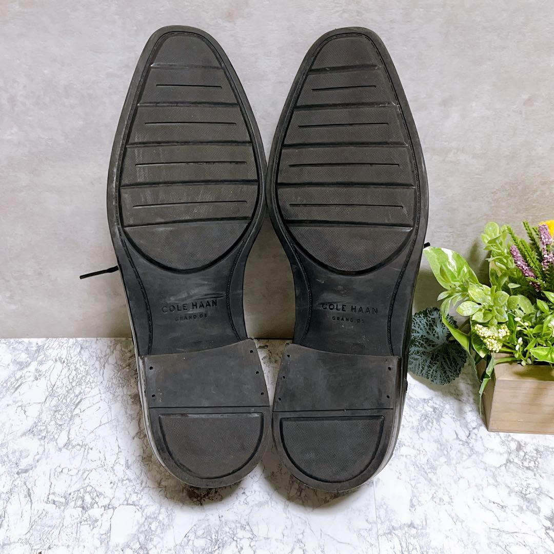 【COLE HAAN コールハーン】ドレスシューズ 革靴 キャップトゥ 黒 美品