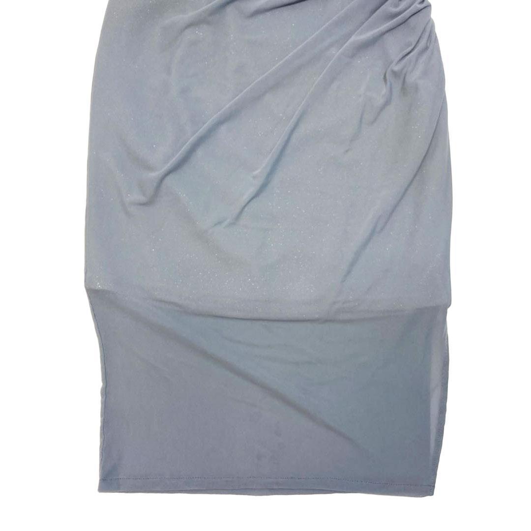 Veautt ヴュート ワンショルダー タイトミディアムキャバドレス グレー