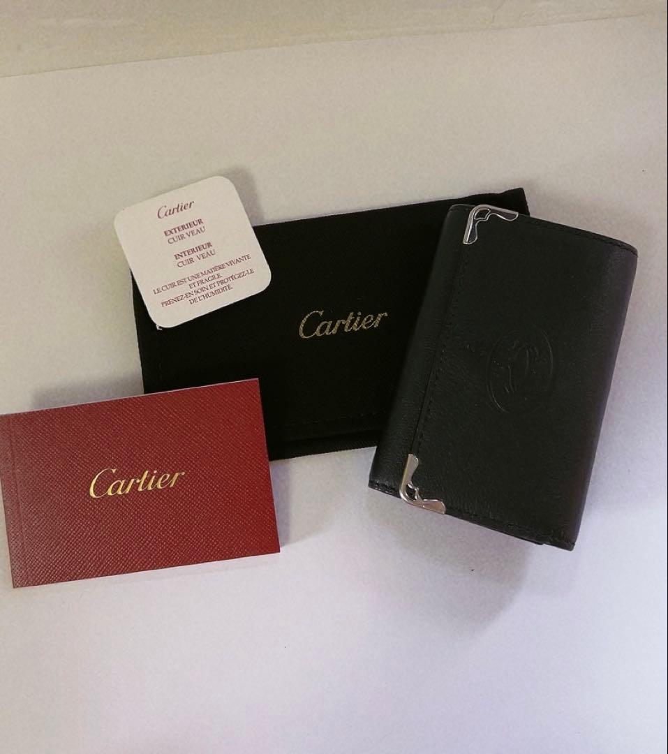 カルティエ　Cartier キーケース　未使用品　ブラック　黒　6連