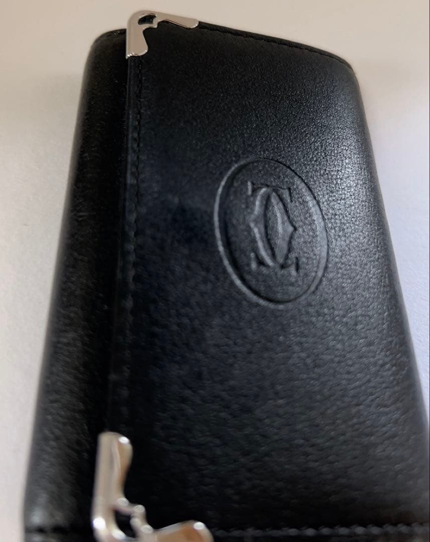 カルティエ　Cartier キーケース　未使用品　ブラック　黒　6連