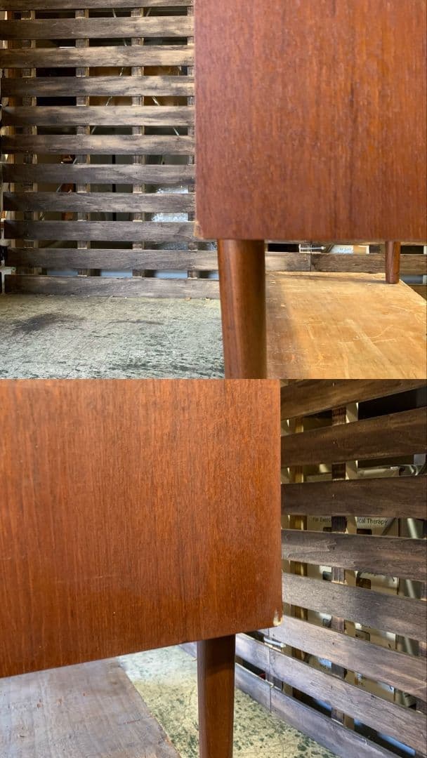 G879\" 北欧家具 ビンテージ ライティングビューロ 机 チーク材