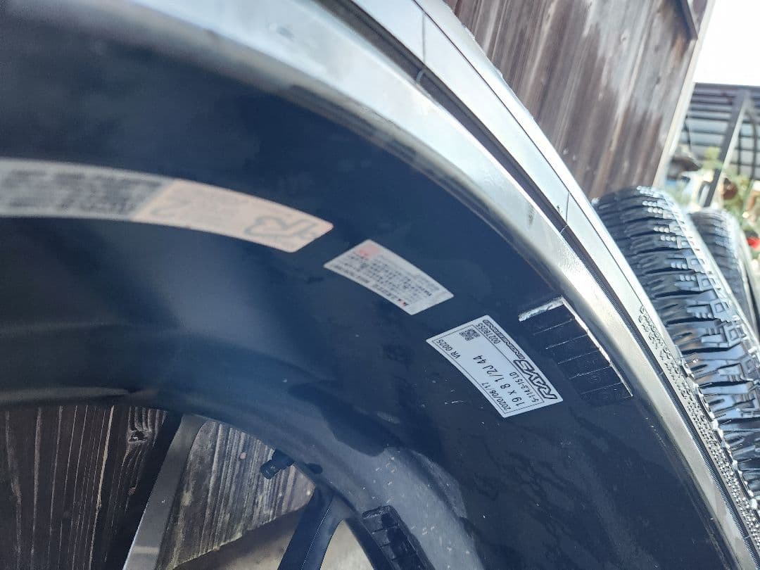 RAYS G025 ホイール　19x8.5J 44 114.3 RAV4　WRX