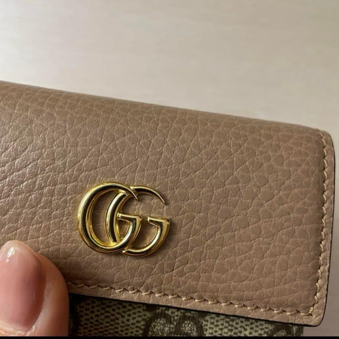 グッチ　GUCCI キーケース　カードケース　ピンク　GGパターン