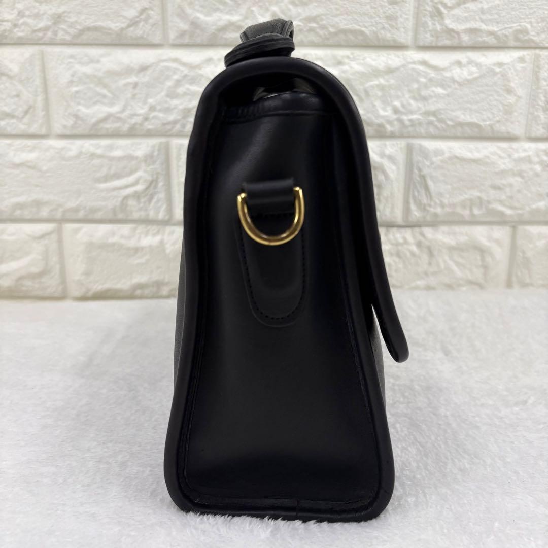 COACH　オールドコーチ　ターンロック　ショルダーバッグ　２way　ブラック