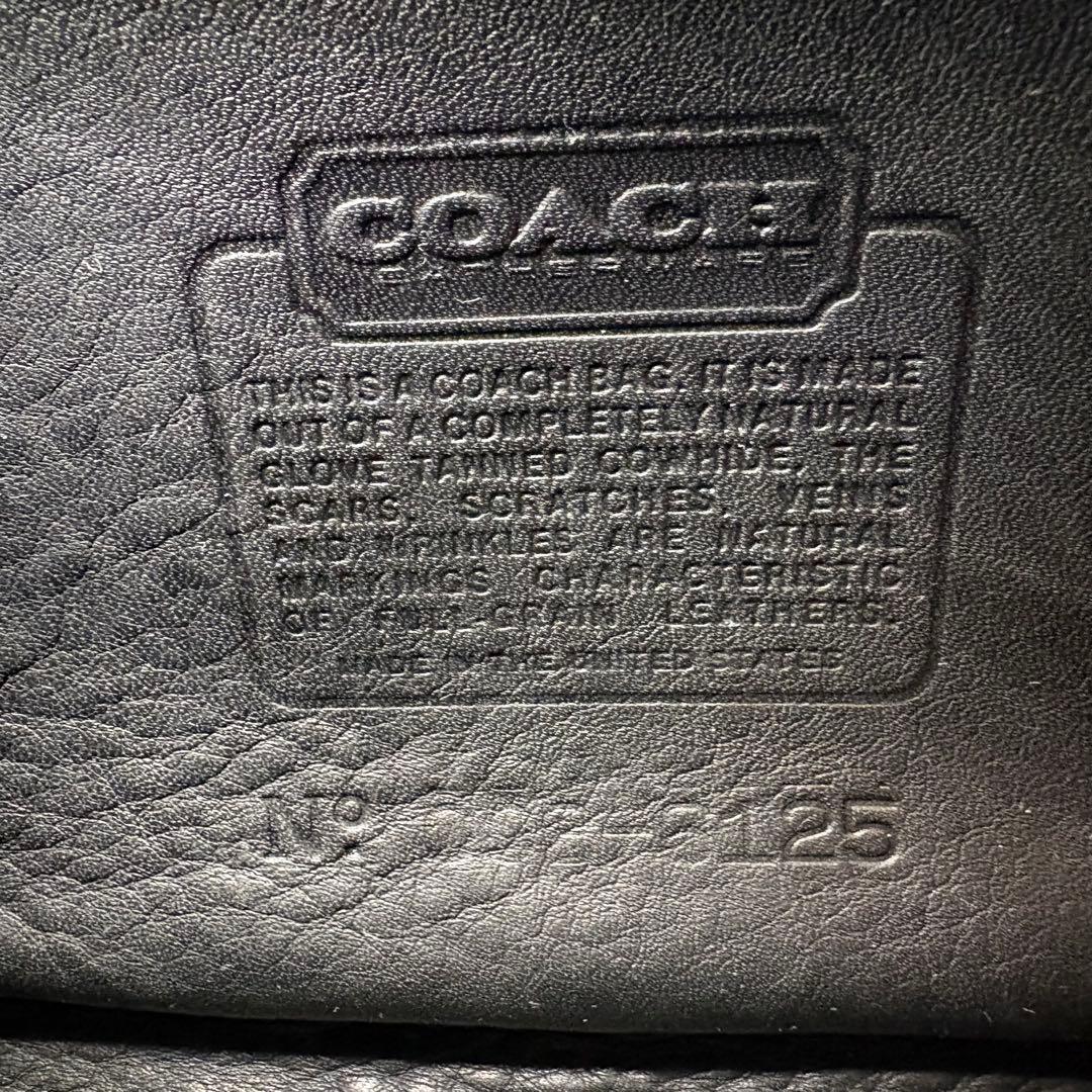 COACH　オールドコーチ　ターンロック　ショルダーバッグ　２way　ブラック