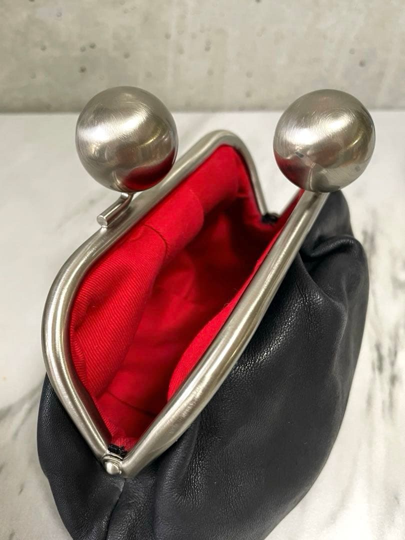 kawa-kawa カワカワ がま口 ポーチ 黒