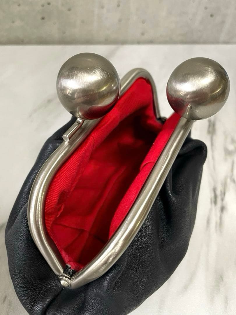 kawa-kawa カワカワ がま口 ポーチ 黒