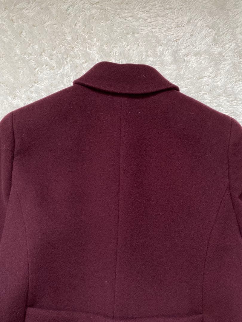 ✨美品✨Leilian レリアン カシミヤ ステンカラー コート ボルドー11号