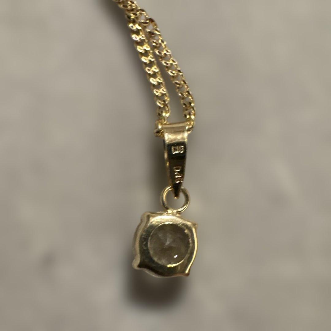 グリーンアメジスト　ネックレストップ　k18 0.45ct