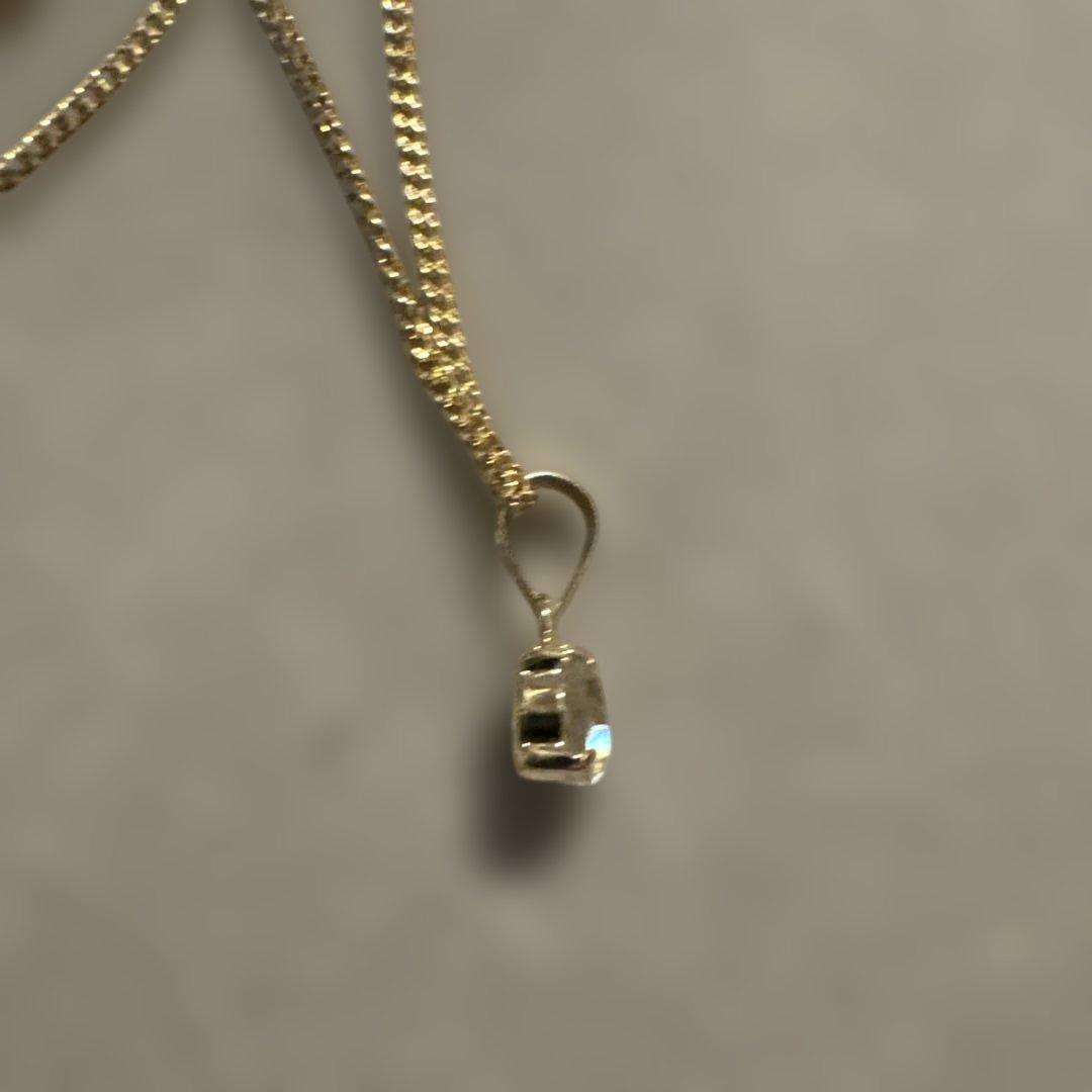 グリーンアメジスト　ネックレストップ　k18 0.45ct