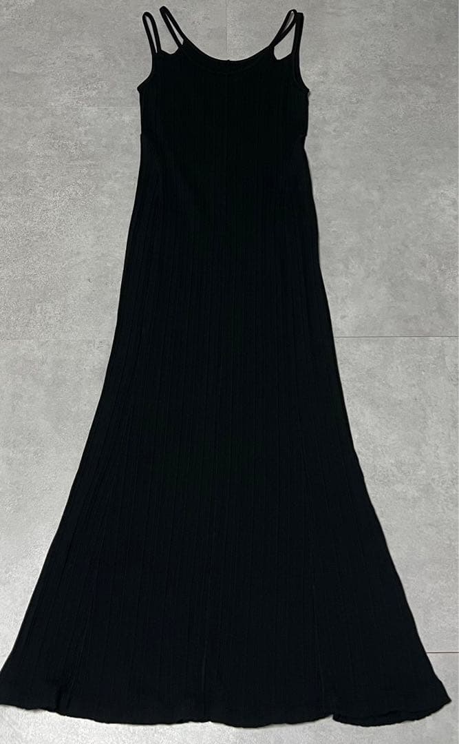 Mame Kurogouchi Cotton2wayDress ランダムリブ